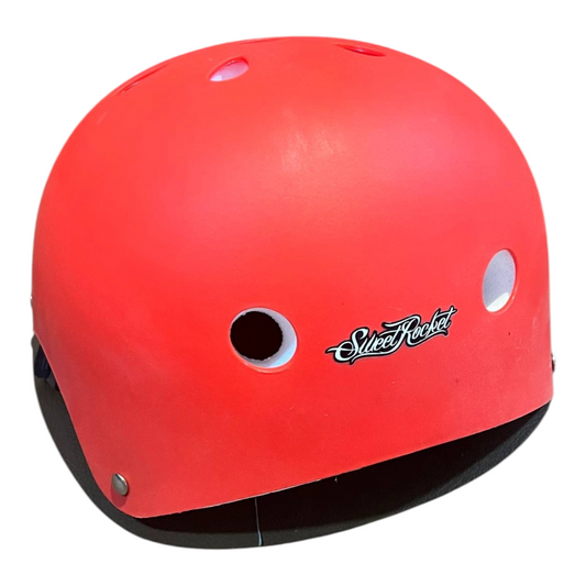 Set Protecciones Rojas SWEET ROCKET Casco, Rodilleras, Coderas, Muñequeras