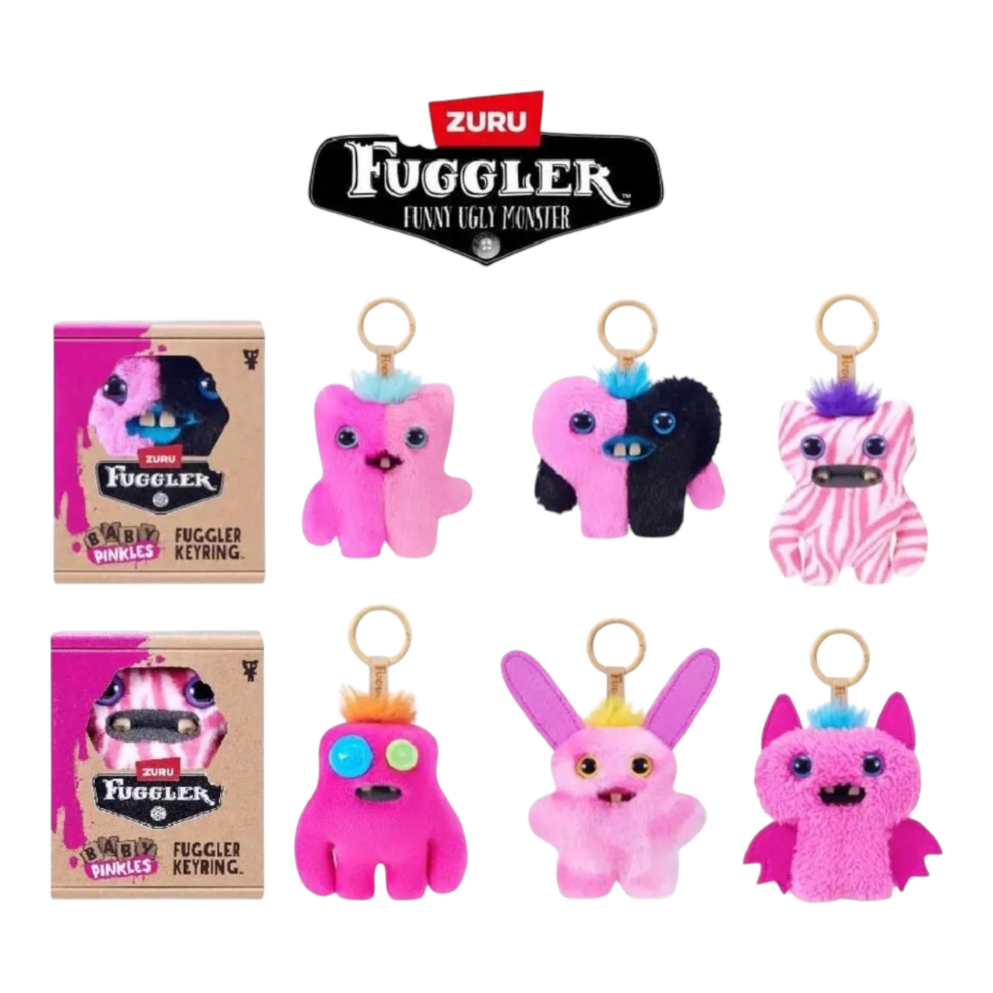 Llavero Fuggler Azul Baby Pinkles FUGGLERS ZURU