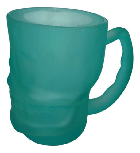 Taza Calavera De Vidrio Verde 380ml DARK