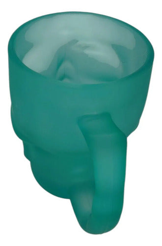 Taza Calavera De Vidrio Verde 380ml DARK