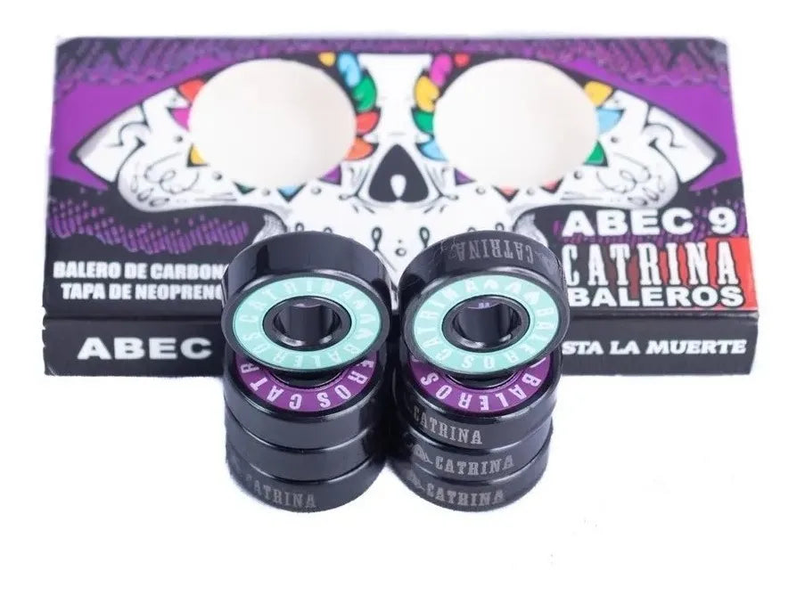 Set Baleros Colores Abec 9 Skate CATRINA