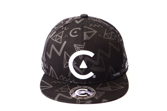 Gorra Negra Geometrica CORE