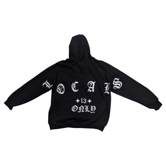 Hoodie Negra Locals 13 CORE