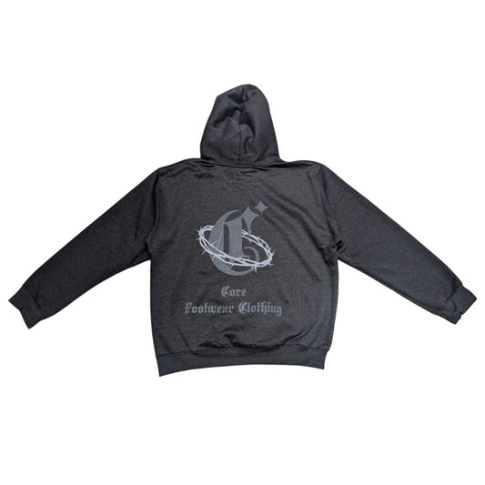 Hoodie Gris Corona De Espinas CORE