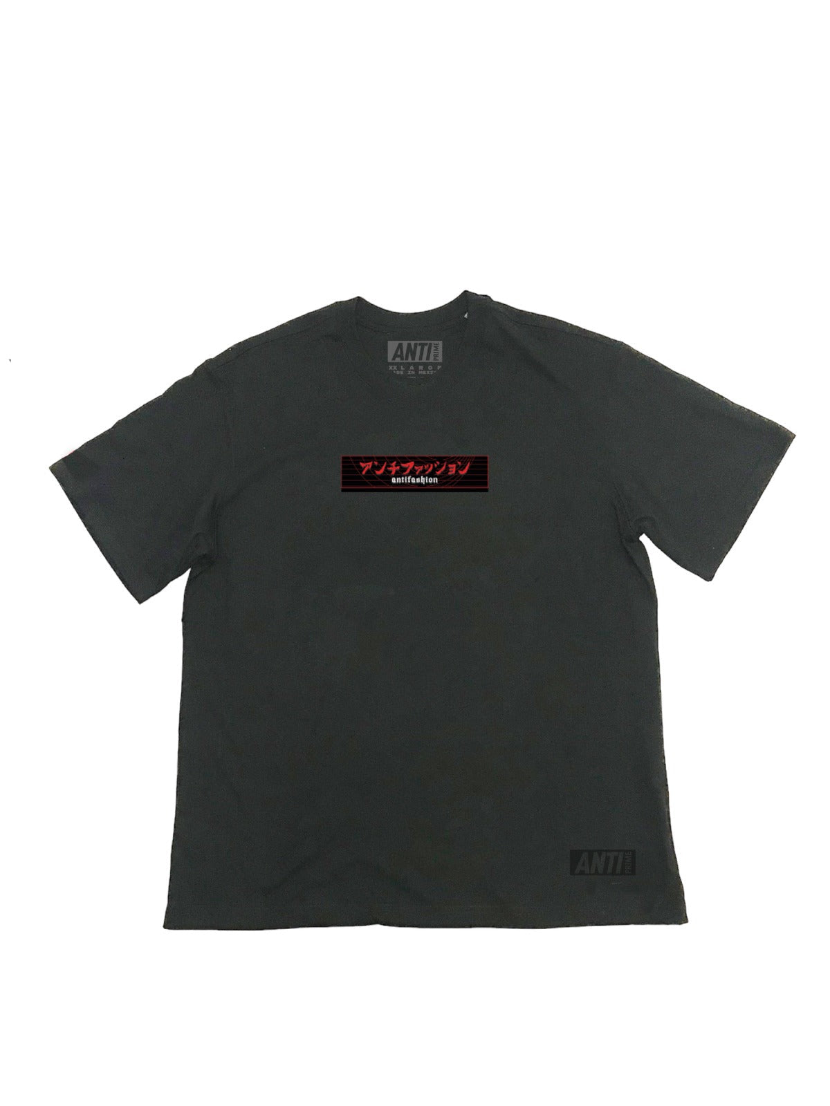 Playera Gris Oversized Anime ANTIFASHION