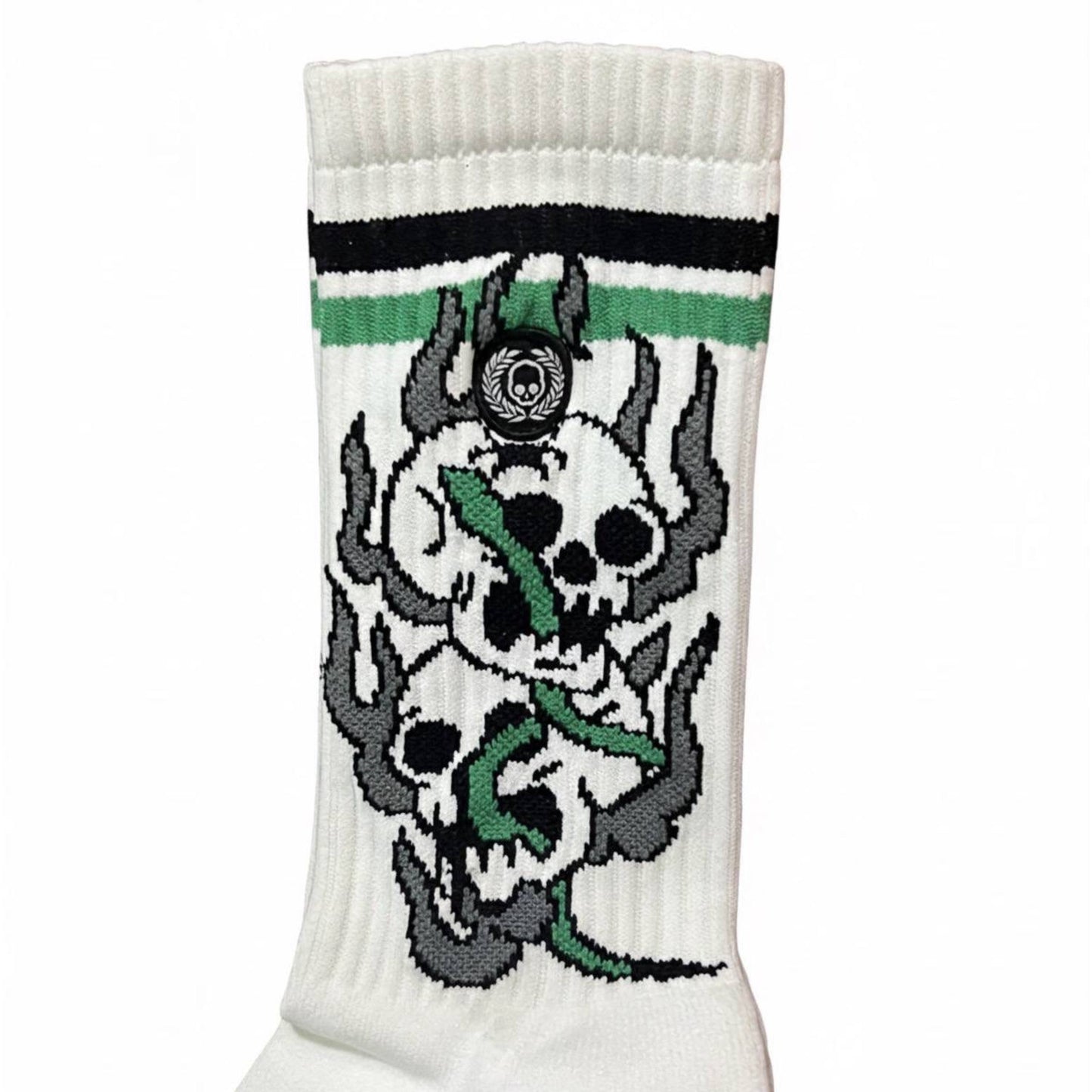 Calcetas Blancas Craneos De Compresión ANTIFASHION