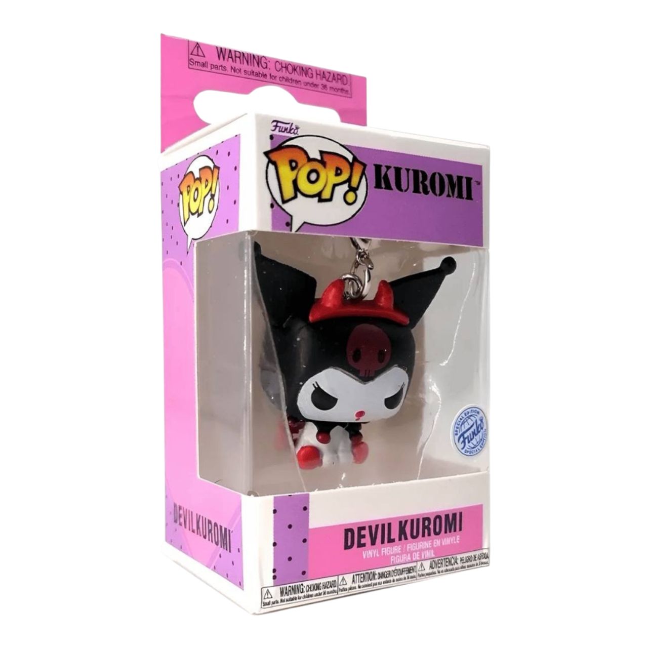 Llavero Devil Kuromi Pocket Pop Keychain