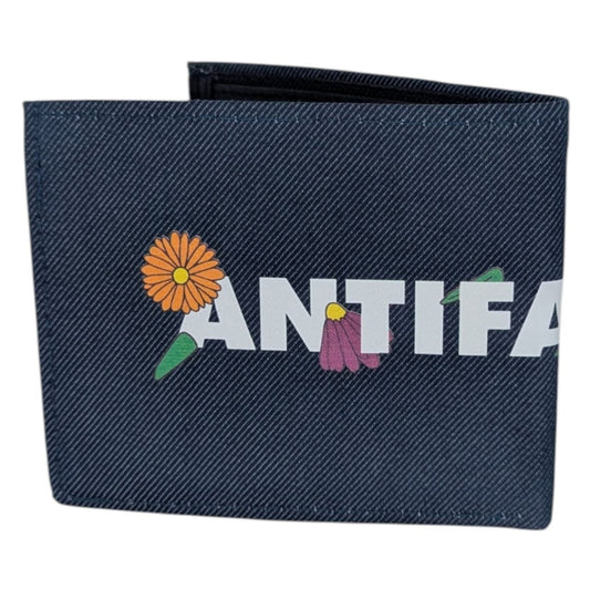 Cartera Azul Mezclilla Flores ANTIFASHION