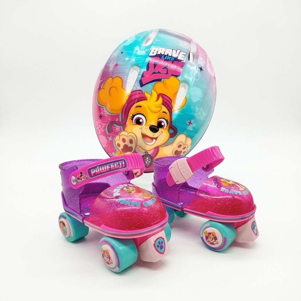 Patines Entrenadores Paw Patrol Skye Ajustable Accesorios 15-18
