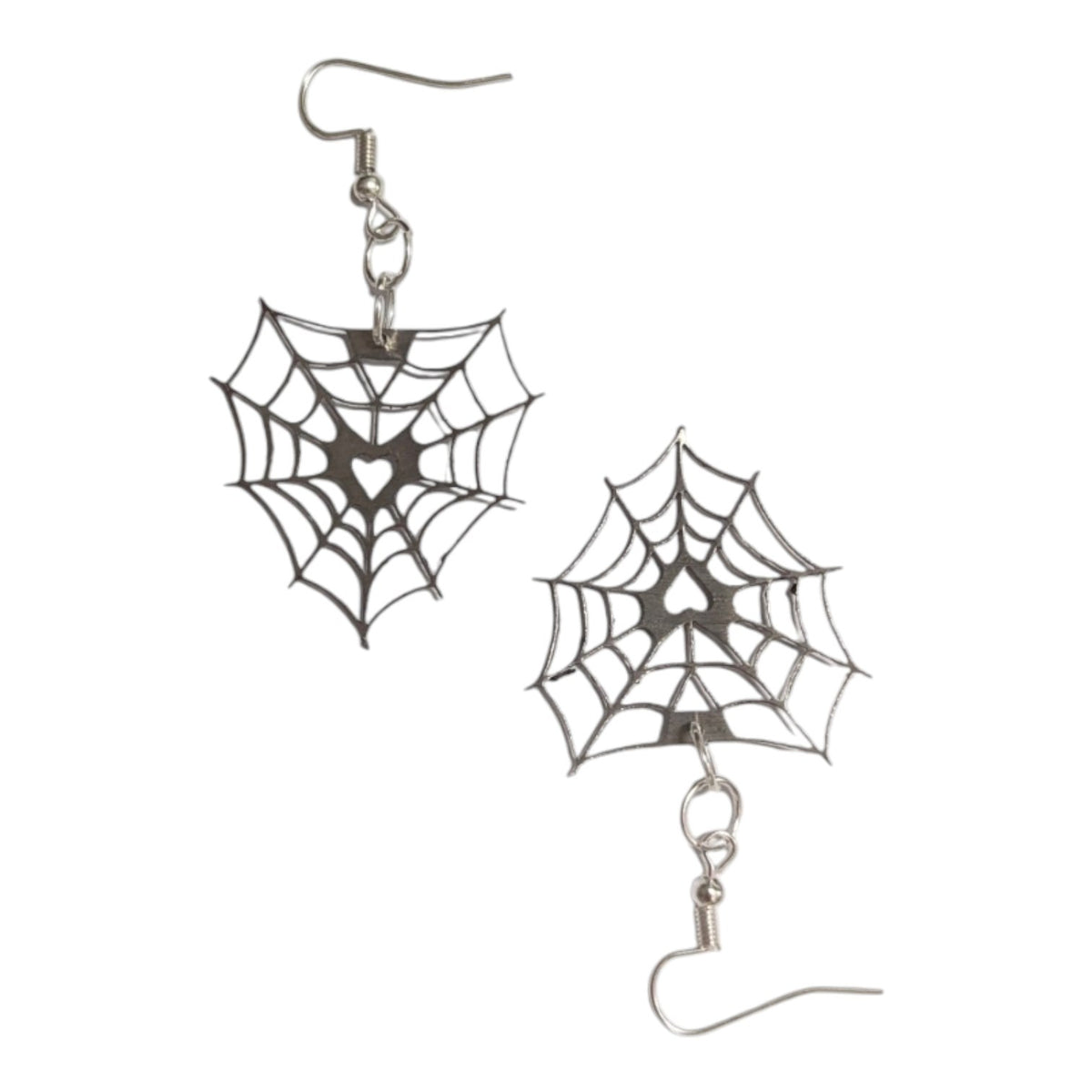 Aretes Telaraña Corazón Acero Inoxidable Aretes Góticos YK2 Alternativas