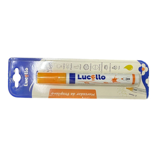 Marcador Naranja Chorreador LUCELLO