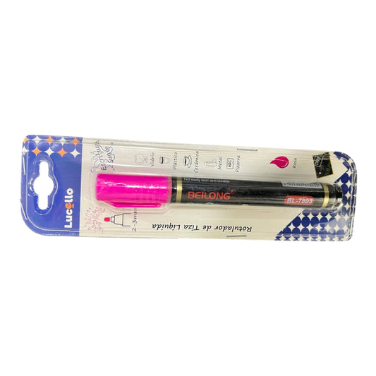 Marcador Rosa Neon Chorreador LUCELLO