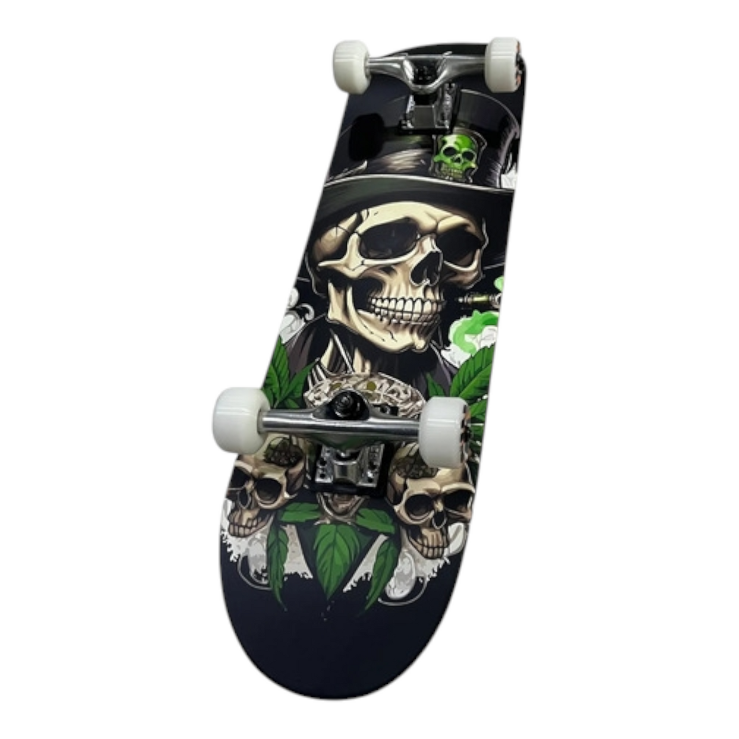 Patineta Calavera Verde Skate Profesional CATRINA