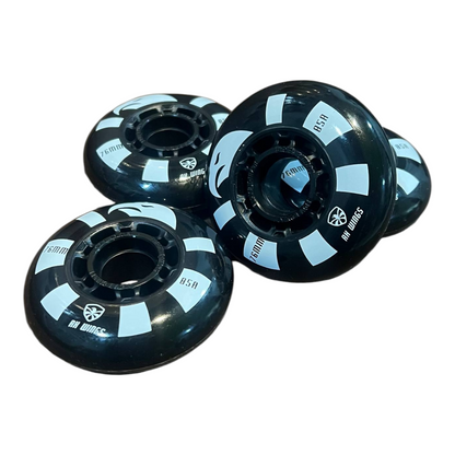 Set Ruedas Negras Para Patines En Linea 76mm FLYING EAGLE
