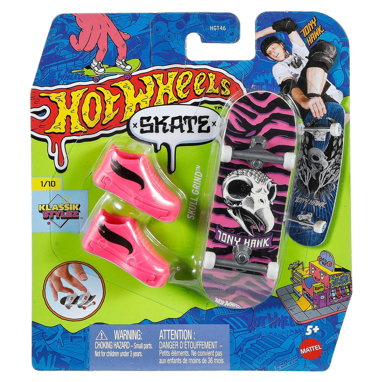 Patineta Para Dedos Con Tenis Finger Board HOT WHEELS