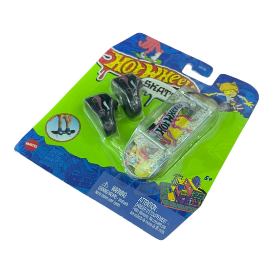 Patineta Para Dedos Con Tenis Negro Morado Finger Board HOT WHEELS