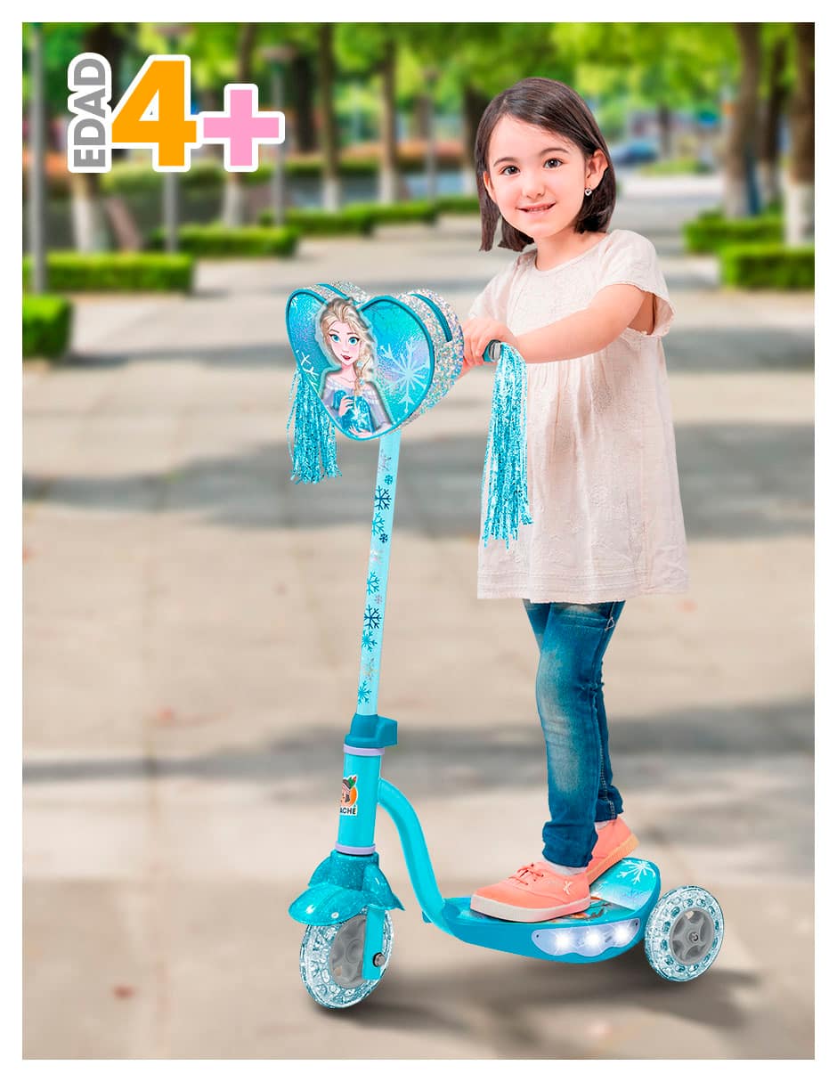 Scooter Patín Elsa Con Luz Led Disney FROZEN