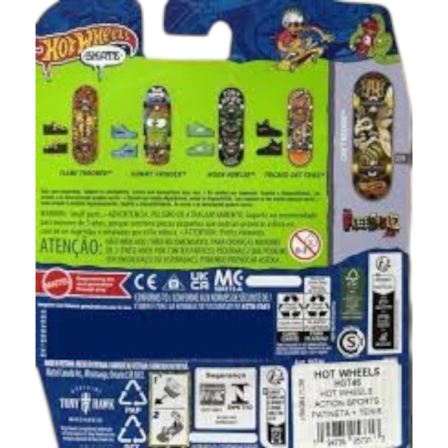 Patineta Para Dedos Con Tenis Finger Board HOT WHEELS