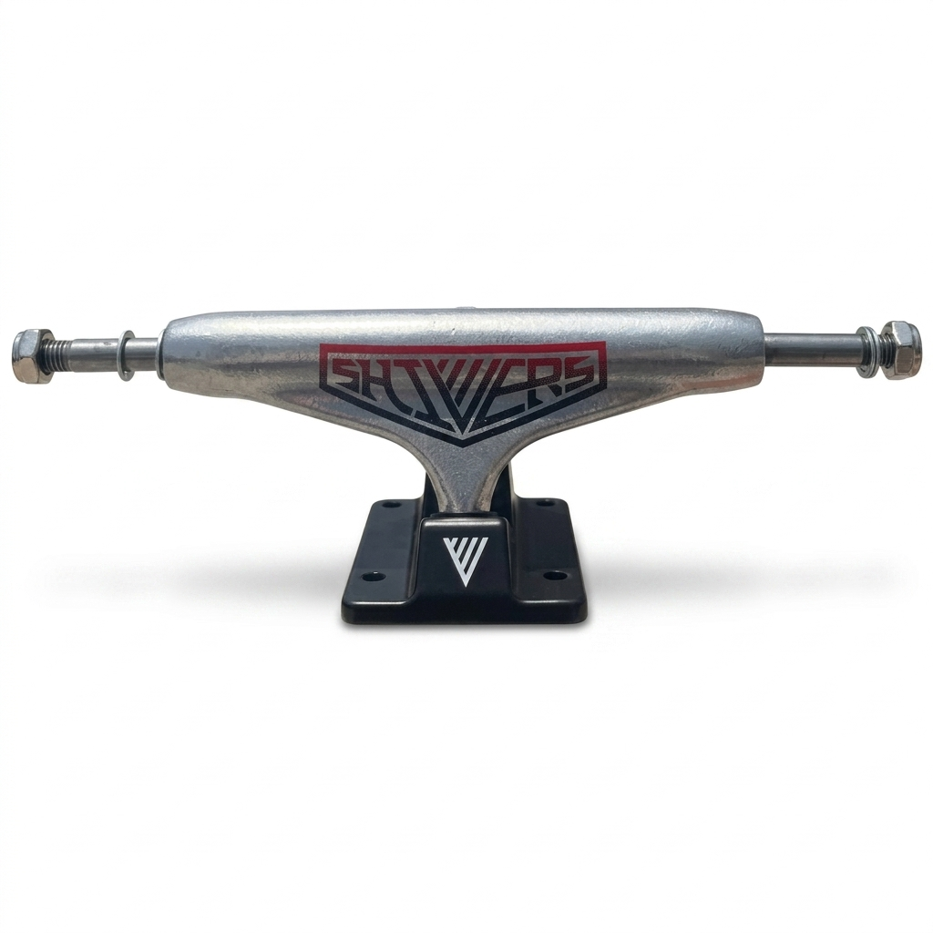 Trucks Negro / Plata  147 Ejes Skate SHIVERS