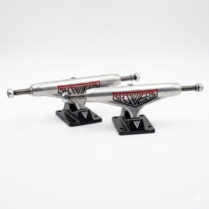 Trucks Negro / Plata  147 Ejes Skate SHIVERS