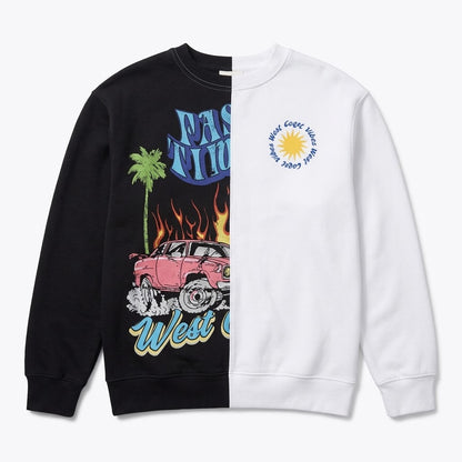 Sueter Blanco/Negro West Coast Vintage FOREVER 21
