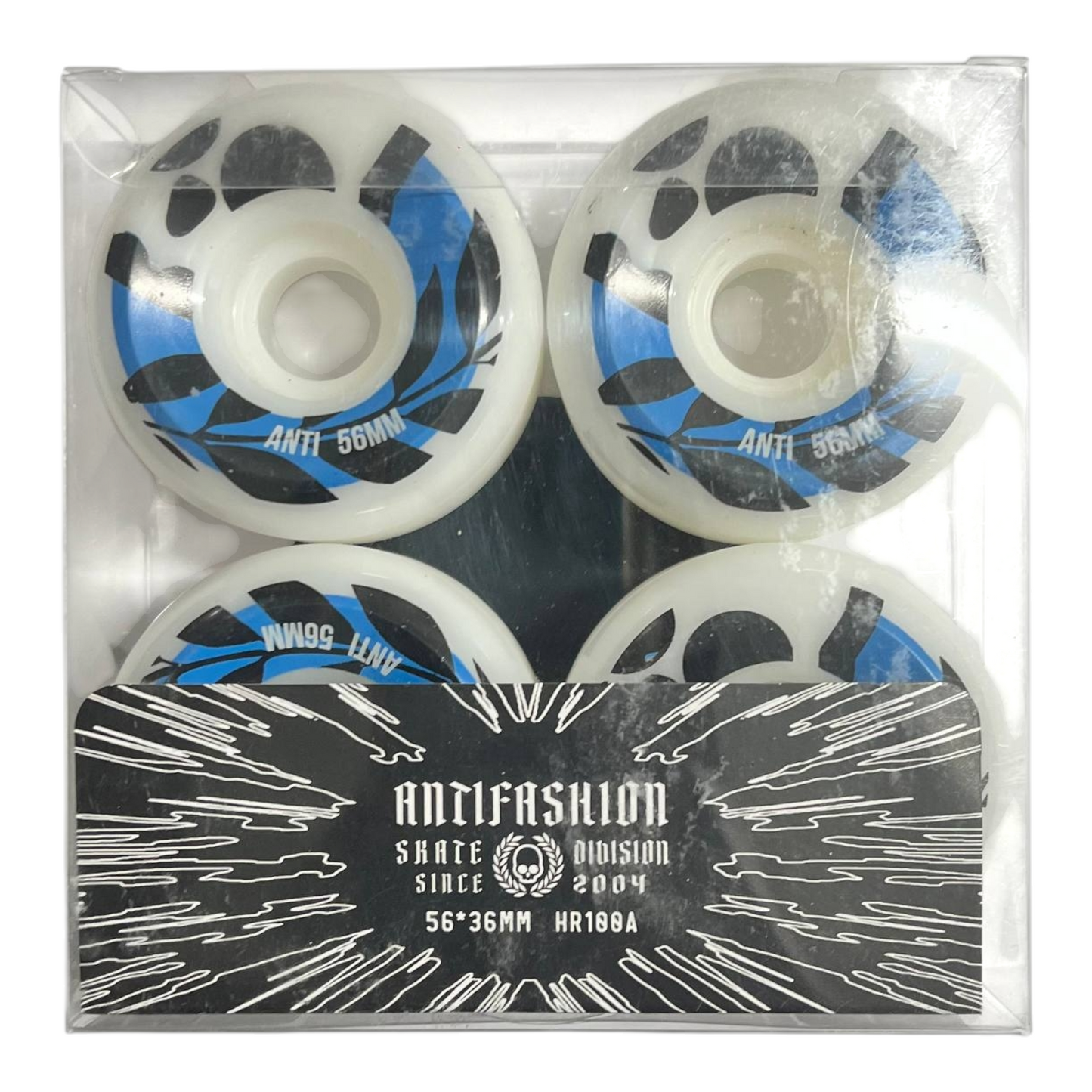 Set Ruedas Azul Skate Conicas 56mm ANTIFASHION