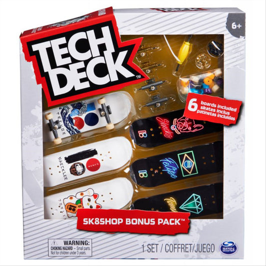 Pack 6 Tech Deck Skate Sk8shop Bonus Pack