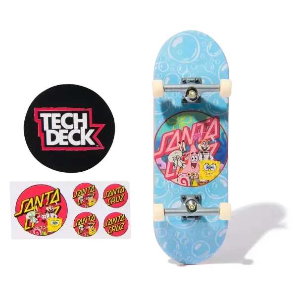 Finger Board Santa Cruz Spongebob Best Friends Patineta Para Dedos TECH DECK