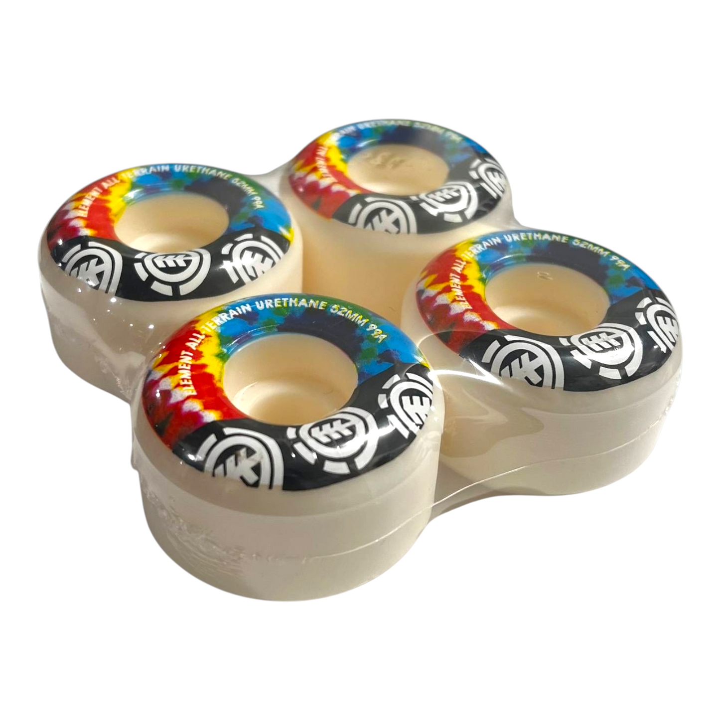 Set Ruedas Arcoiris Skate Conicas 52mm ELEMENT