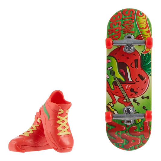 Patineta Para Dedos Con Tenis Food Style Naranja Finger Board HOT WHEELS