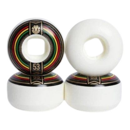 Set Ruedas Negras Skate Conicas 53mm ELEMENT