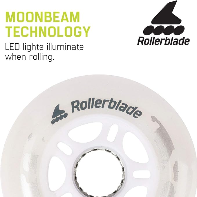 Set 4 Ruedas Led Para Patines 80mm 82a ROLLERBLADE