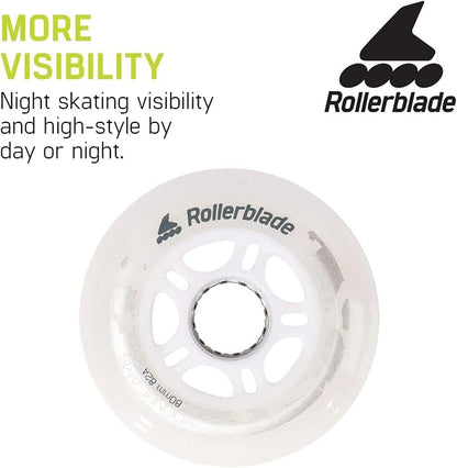 Set 4 Ruedas Led Para Patines 80mm 82a ROLLERBLADE