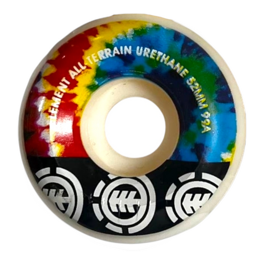 Set Ruedas Arcoiris Skate Conicas 52mm ELEMENT