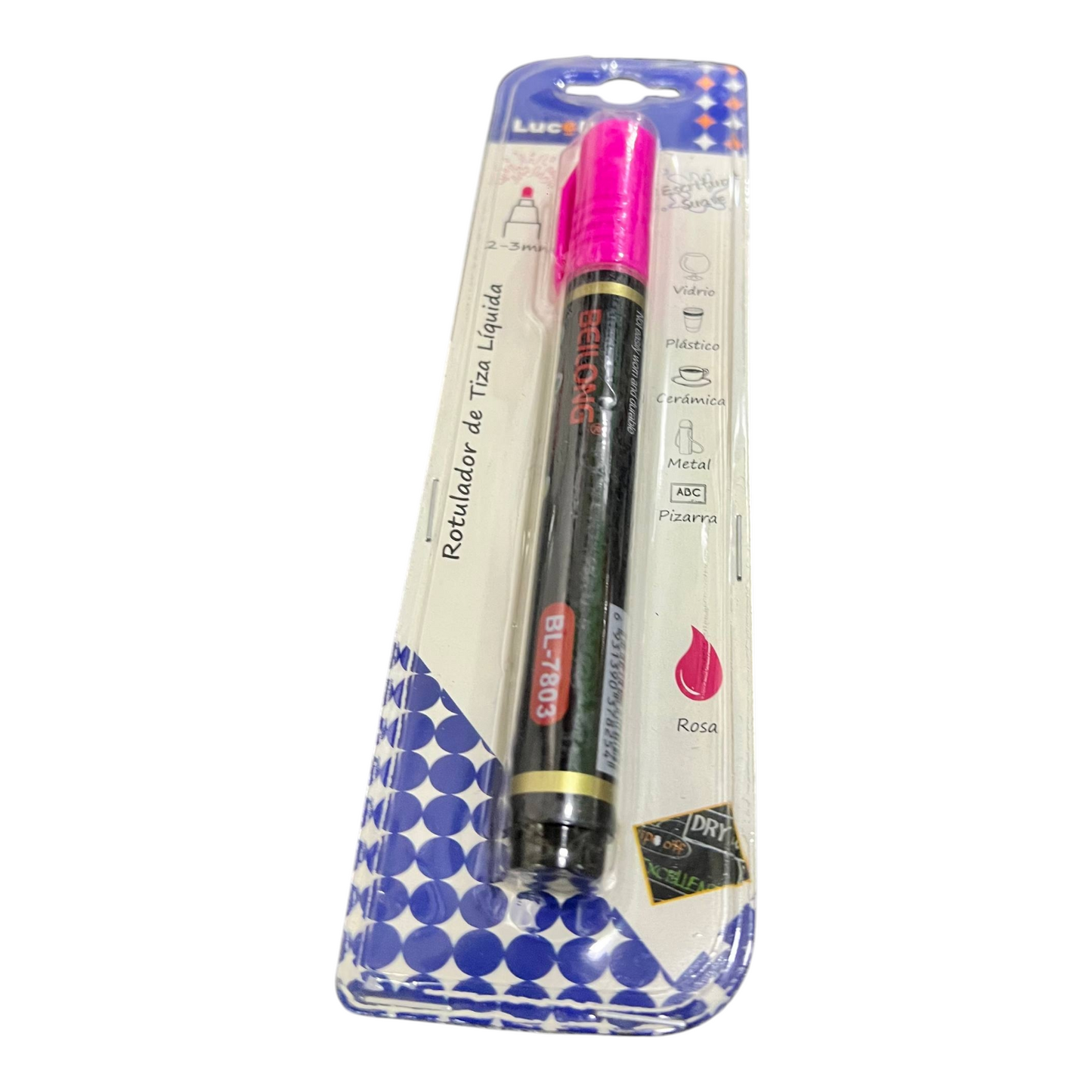 Marcador Rosa Neon Chorreador LUCELLO