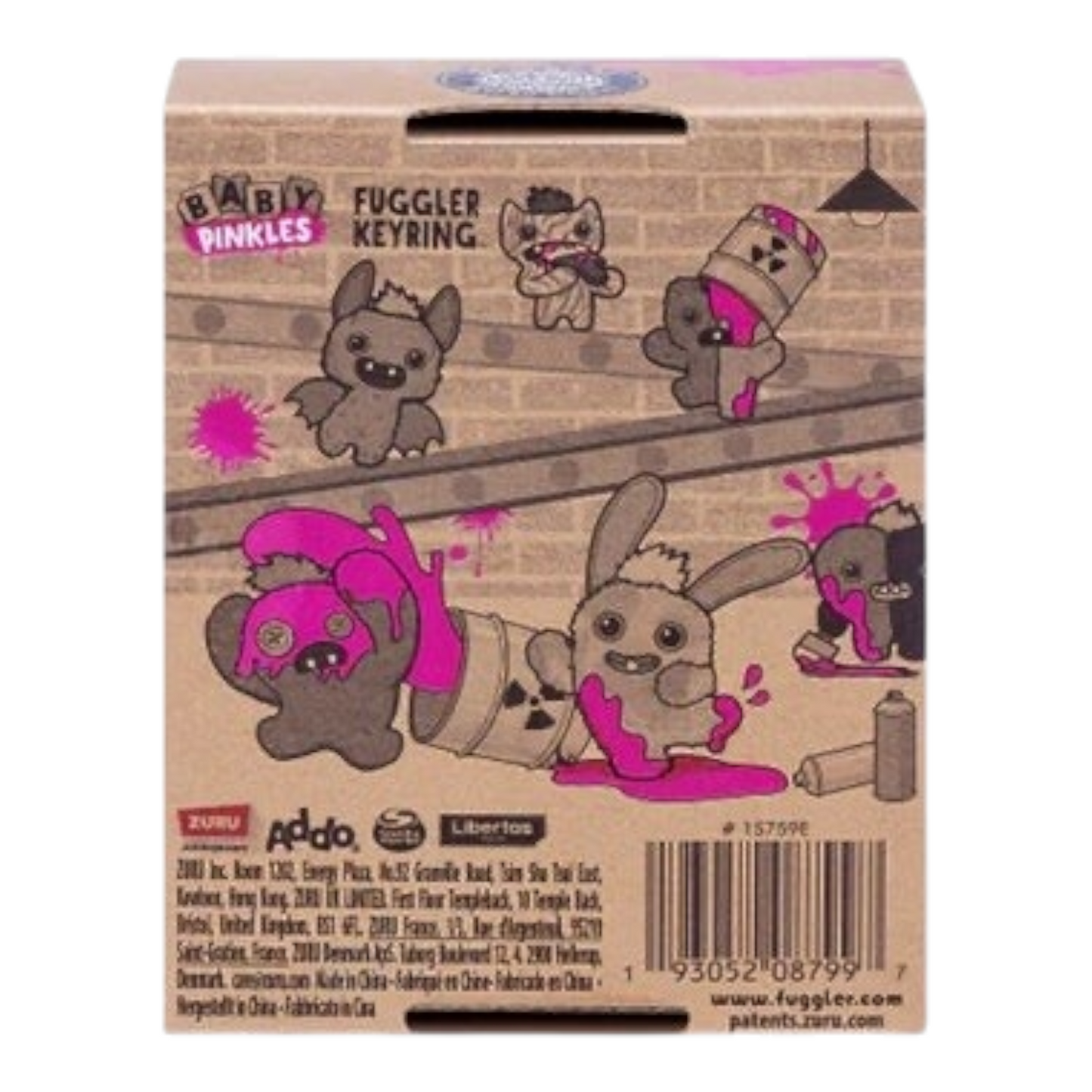 Llavero Fuggler Corazón Baby Pinkles FUGGLERS ZURU