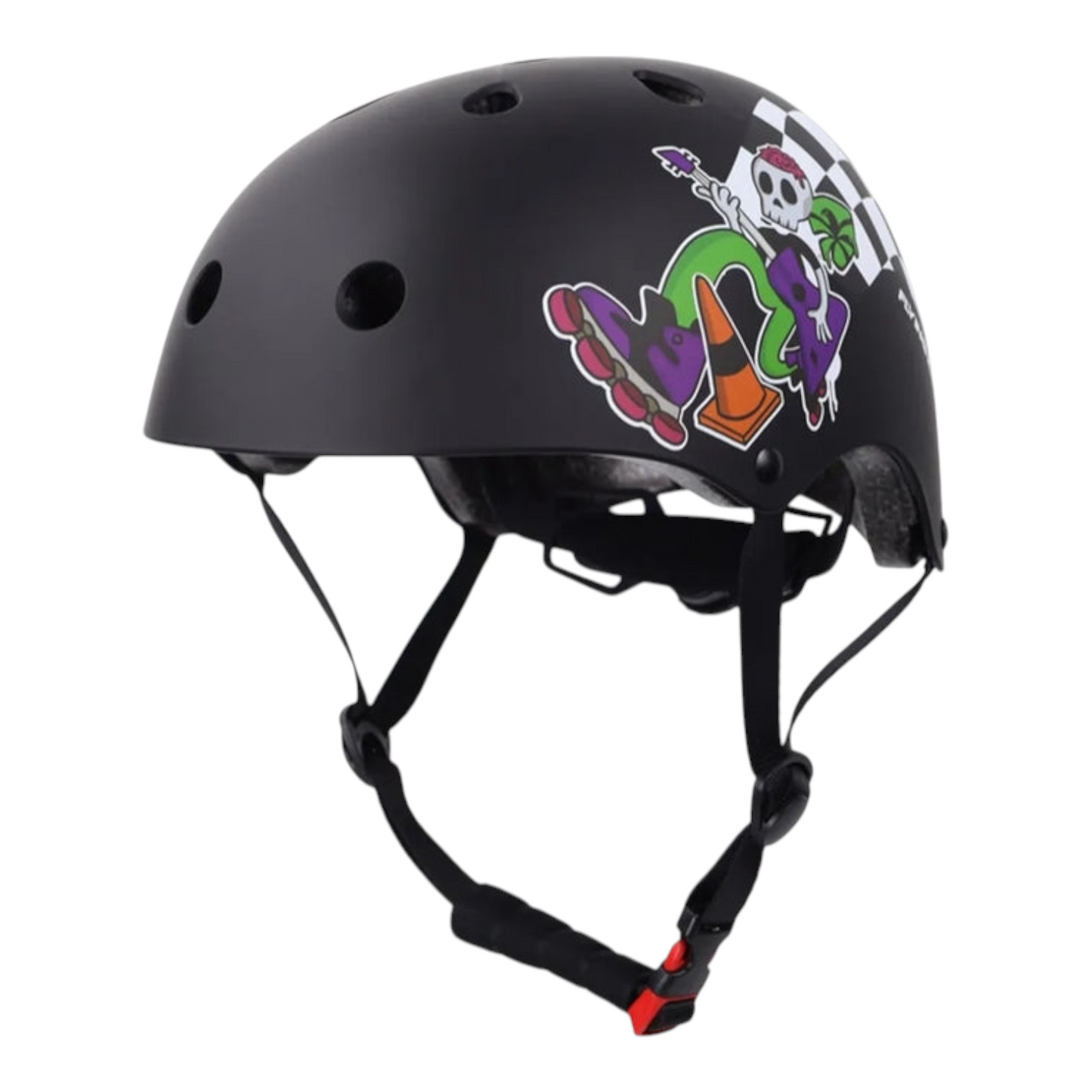 Casco Negro Calavera Flying Eagle