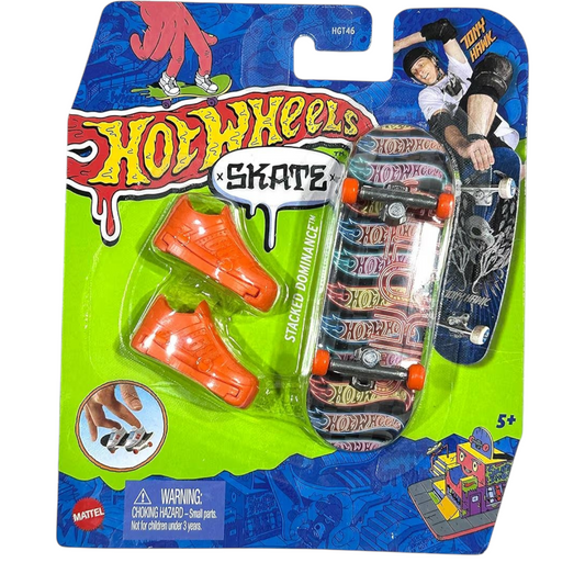 Patineta Para Dedos Con Tenis Naranja Finger Board HOT WHEELS
