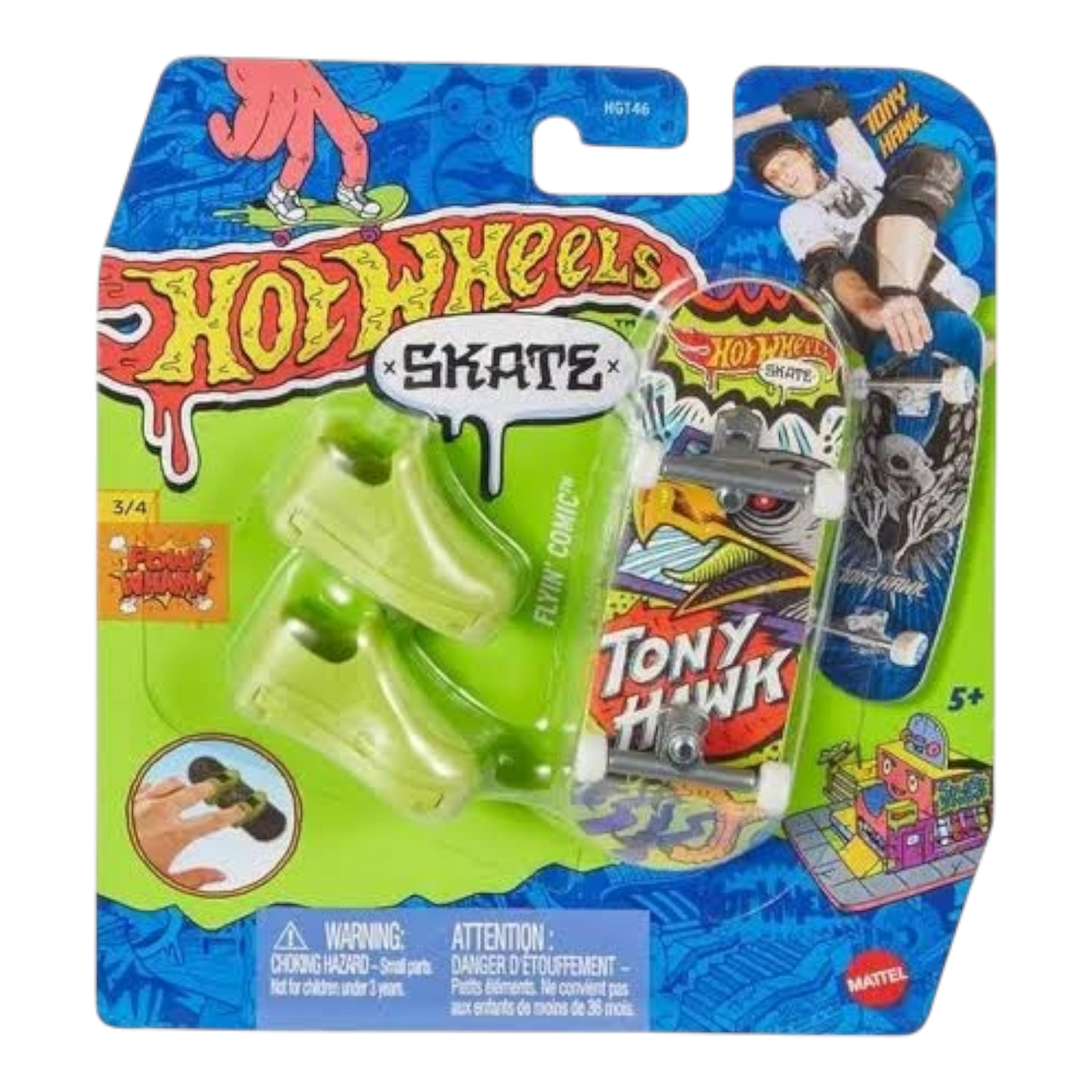 Patineta Para Dedos Con Tenis Finger Board HOT WHEELS