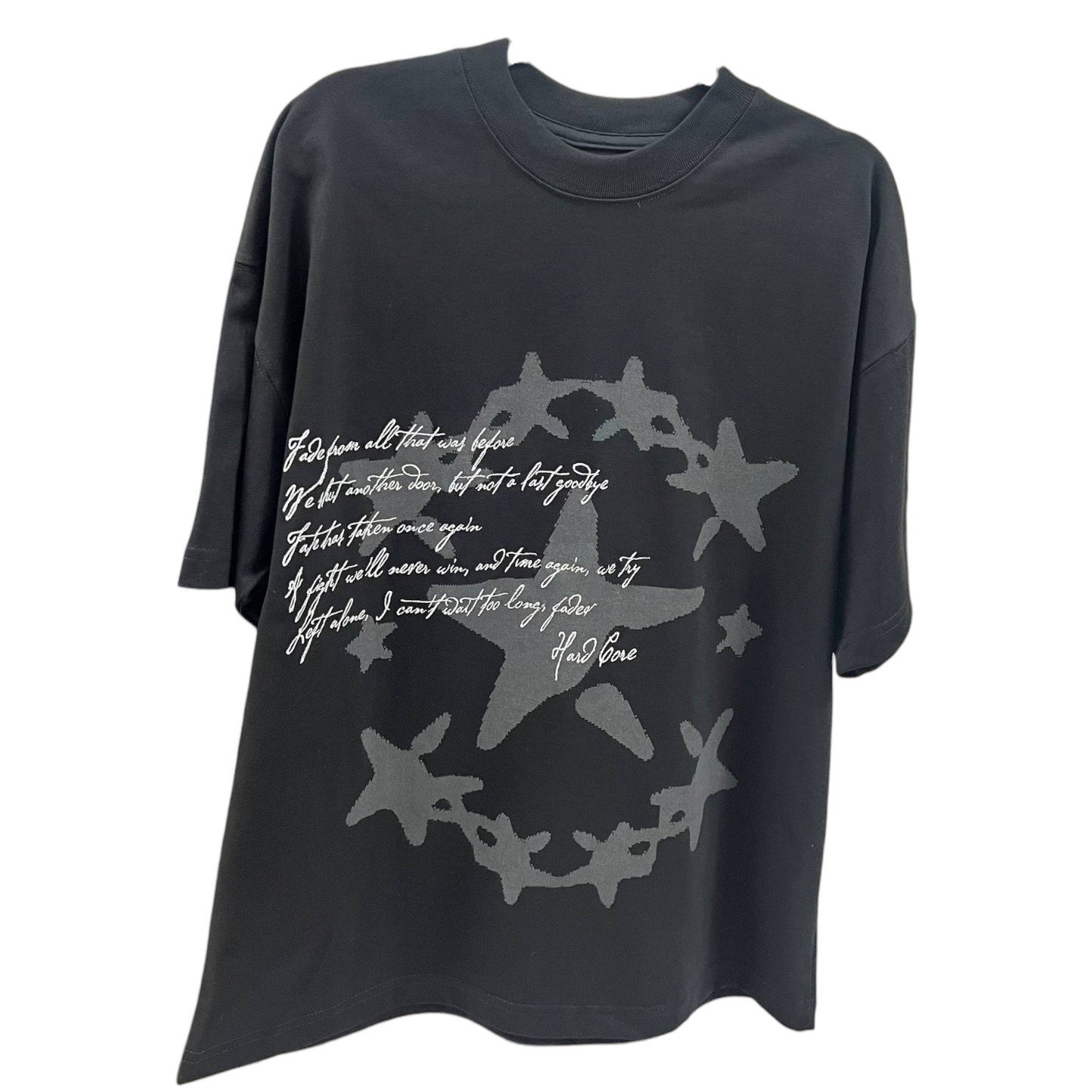Playera Oversized Estrellas Gris CORE