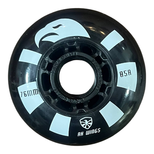 Set Ruedas Negras Para Patines En Linea 76mm Flying Eagle