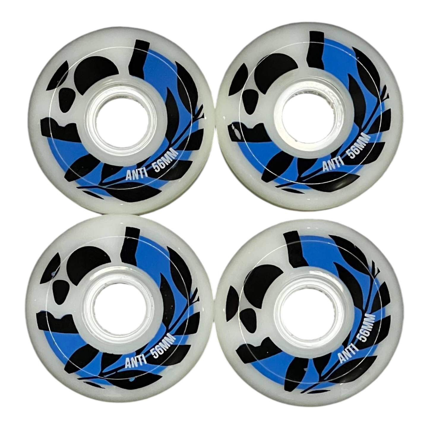 Set Ruedas Azul Skate Conicas 56mm ANTIFASHION