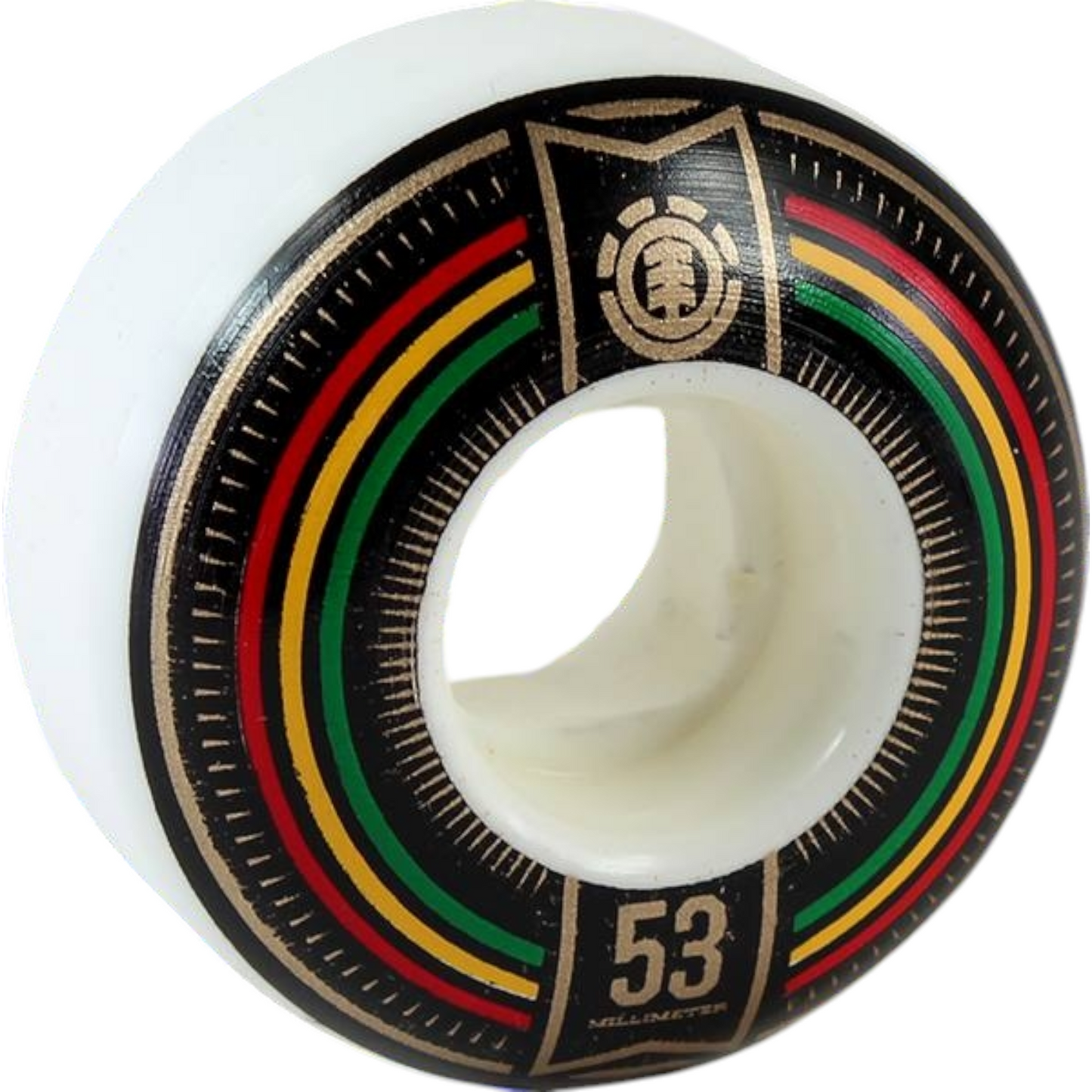 Set Ruedas Negras Skate Conicas 53mm ELEMENT