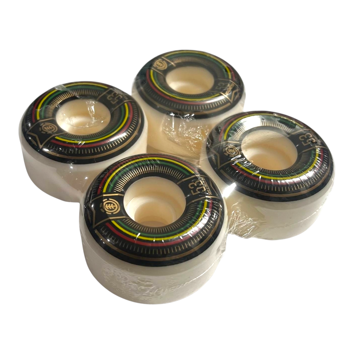Set Ruedas Negras Skate Conicas 53mm ELEMENT
