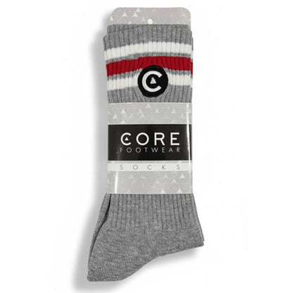 Calcetines Gris Rayadas Core