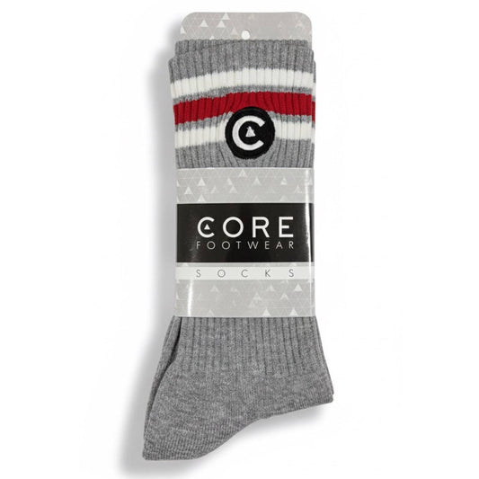 Calcetines Gris Rayadas Core