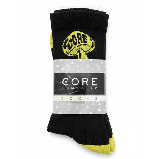 Calcetines Negras Hongos Core
