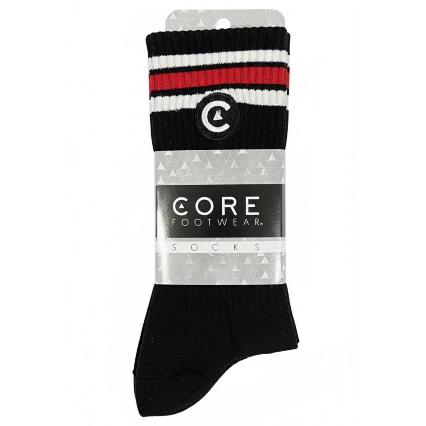 Calcetines Negras Rayadas Core