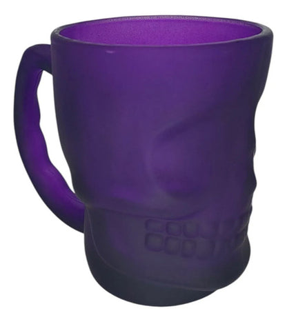 Taza Calavera De Vidrio Morada 380ml DARK