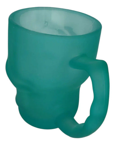Taza Calavera De Vidrio Verde 380ml DARK
